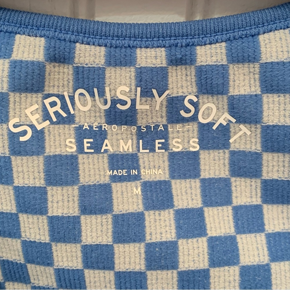 Aeropostale Checkered Crop Tank Top - Picture 4 of 5